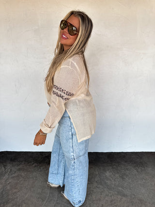PREORDER- STAR MELLOW MESH COTTON TOP