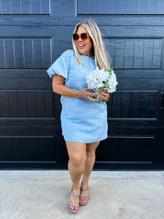 JACKIE BUBBLE SLEEVE DRESS