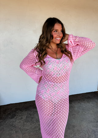SUNSET STROLL KNIT COVERUP