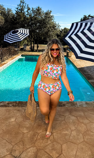 4TH CUT- AMALFI BLOOMS SWIM SET