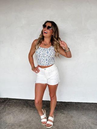 FLIRTY BLOOMS TANK TOP