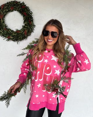 PREORDER- MERRY & HO HO HO CLASSIC CREW PULLOVER