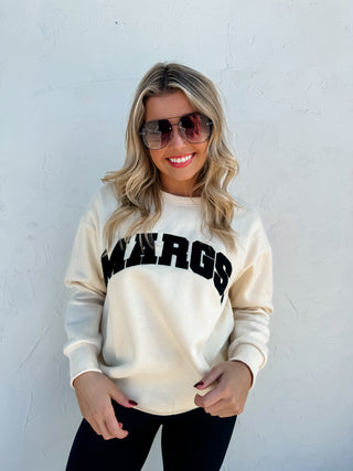 MARGS SHERPA LETTER SWEATSHIRT