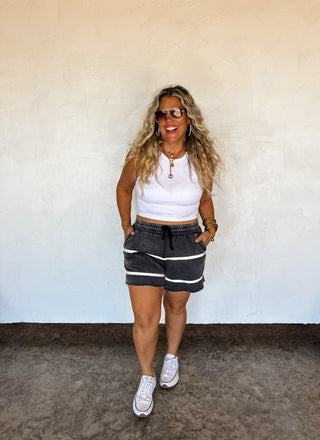 MCKINLEY STRIPE LOUNGE SHORTS