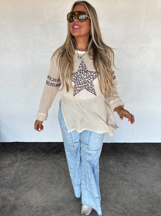 PREORDER- STAR MELLOW MESH COTTON TOP