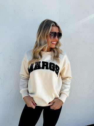 MARGS SHERPA LETTER SWEATSHIRT