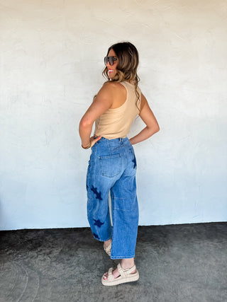 BORN TO SHINE BARREL JEAN