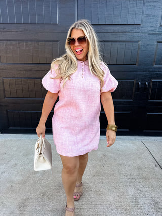 JACKIE BUBBLE SLEEVE DRESS