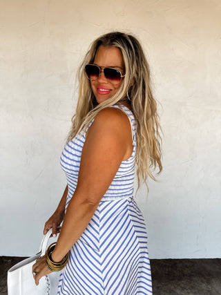 LUCIANA STRIPE DRESS