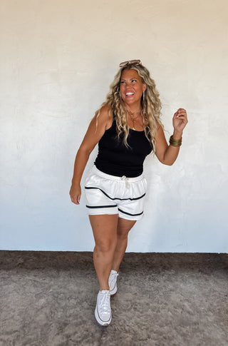MCKINLEY STRIPE LOUNGE SHORTS