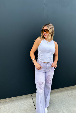 PASTEL BLAKELEY DISTRESSED JEANS
