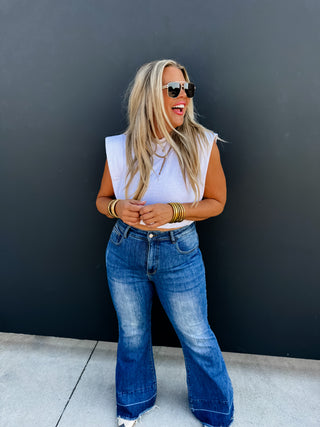 STEVIE CAP SLEEVE TOP