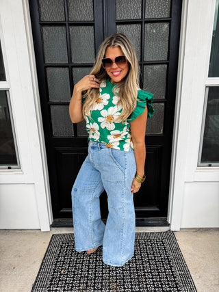 MADELINE RUFFLE SLEEVE TOP