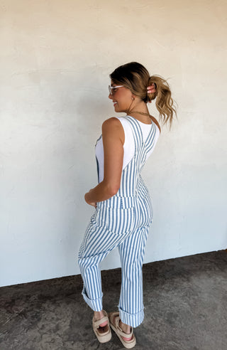 DAHLIA STRIPE OVERALLS