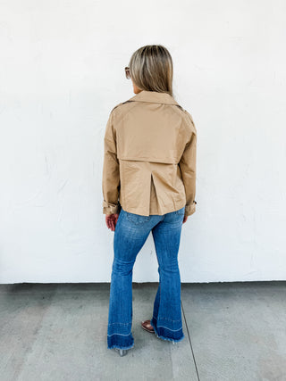 ROSSI CROP TRENCH COAT
