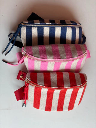 STRIPE TERRY BUM BAG