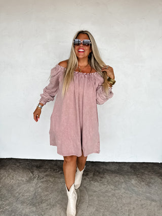 SUZIE WASHED POCKET DRESS