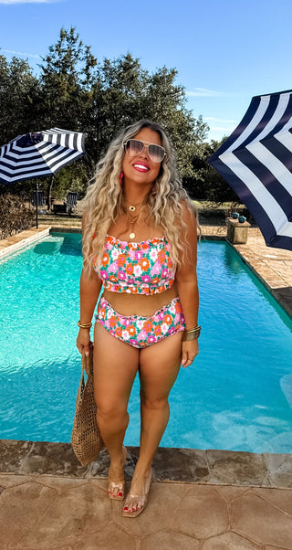 4TH CUT- AMALFI BLOOMS SWIM SET