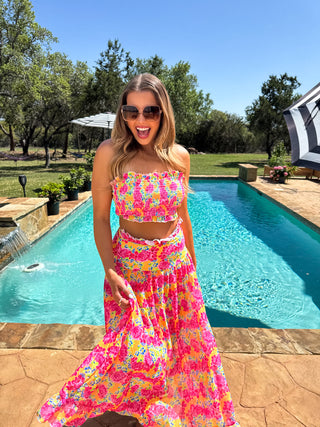 ISLAND VIBES- AMALFI BLOOMS SWIM SET