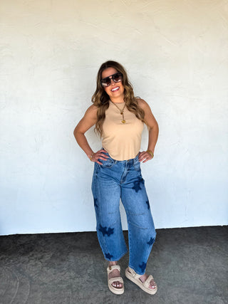 BORN TO SHINE BARREL JEAN