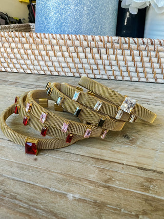 GEM STONE BANGLES