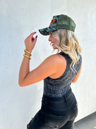 PREORDER- LUCKY CAMO TRUCKER HAT