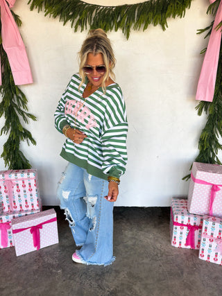 PREORDER- JOLLY & MERRY OVERSIZED PULLOVER