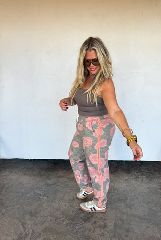 PREORDER- VINTAGE ROSE JOGGERS