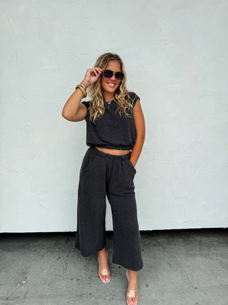 MADDIE CROP PANT SET