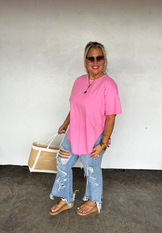 PREORDER- SPRING JOEY WASHED COTTON BOYFRIEND TEE