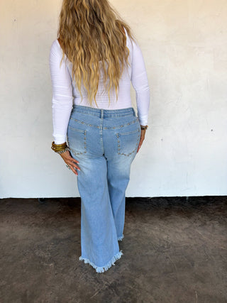 PREORDER- OFF THE GRID STUDDED JEANS