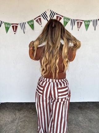 PREORDER- TAILGATE STRIPE BOXER PANTS
