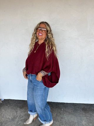 PREORDER- FALL MEG PULLOVER PONCHO