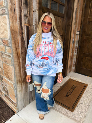 PREORDER- SKI CLUB MOCK NECK PULLOVER