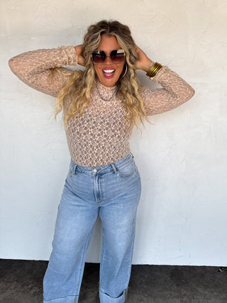 PREORDER- THE LENI WIDE CUFF JEAN