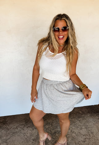 PREORDER- PRETTY IN PEARLS SKORT