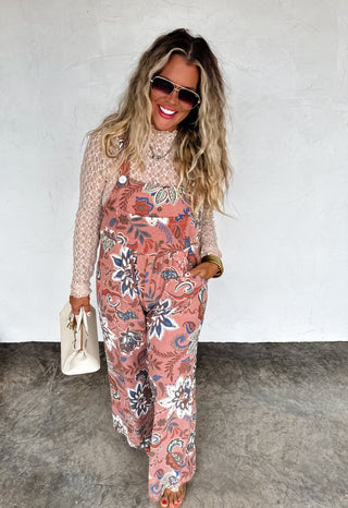 PREORDER- FALL PRINT KARLI OVERALLS
