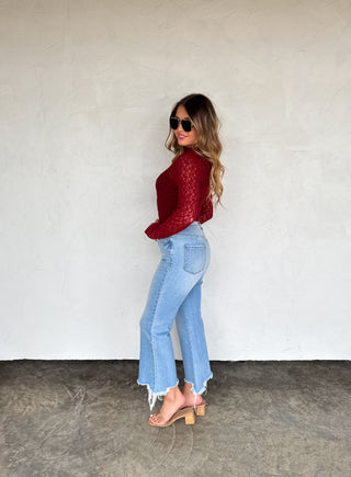 PREORDER- JOLIE LACE THUMBHOLE TOP