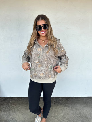 PREORDER- CAMO WOODS EASY DOES IT PULLOVER