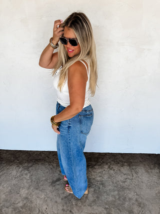 HIGH WAIST BARREL JEANS