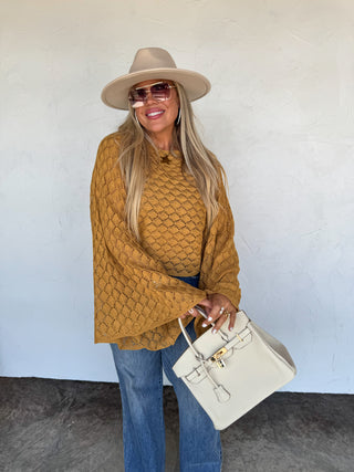 PREORDER- FALL COLORS FREE SPIRIT BELL SLEEVE TOP