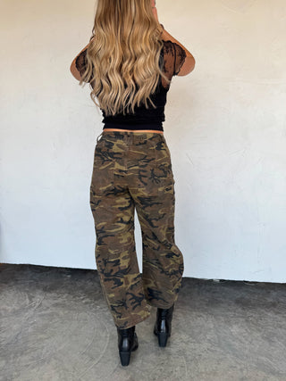 PREORDER- BEX CAMO BARREL JEANS