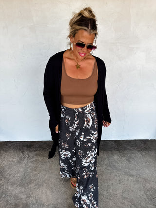 PREORDER- HADDIE FLORAL WIDE LEG PANTS