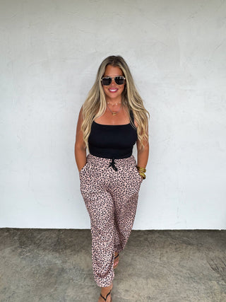 COCO CHEETAH JOGGER PANTS
