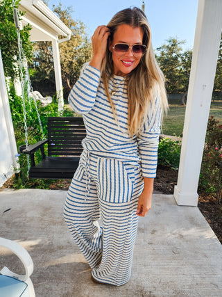 PREORDER- ALWAYS HOME STRIPE LOUNGE SET