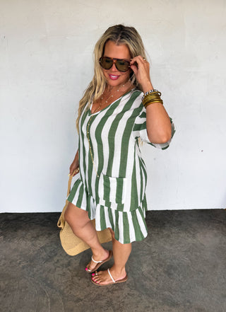 PREORDER-BY THE SEA STRIPE DRESS