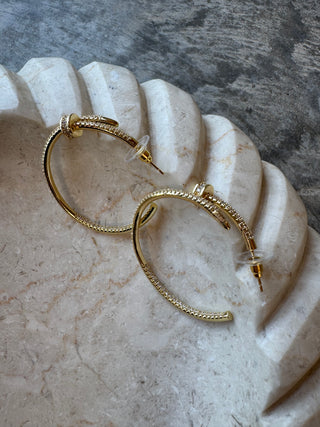 DIAMOND NAILHEAD EARRINGS