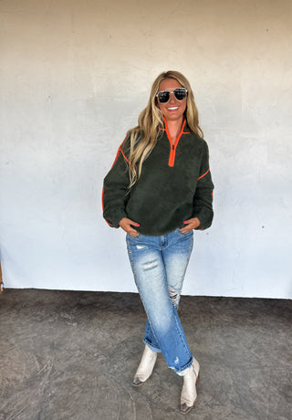 PREORDER- AFTER SUNSET QUARTER ZIP PULLOVER