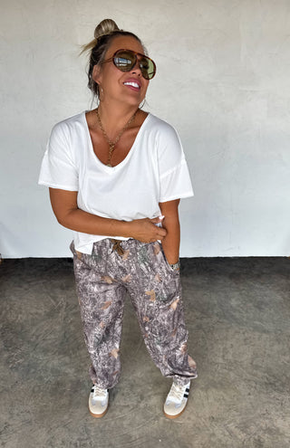 PREORDER- HIDEAWAY CAMO JOGGERS