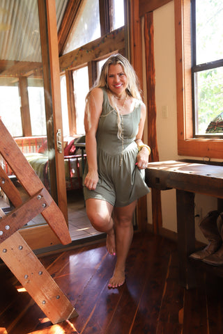 COOPER SHORTS ROMPER